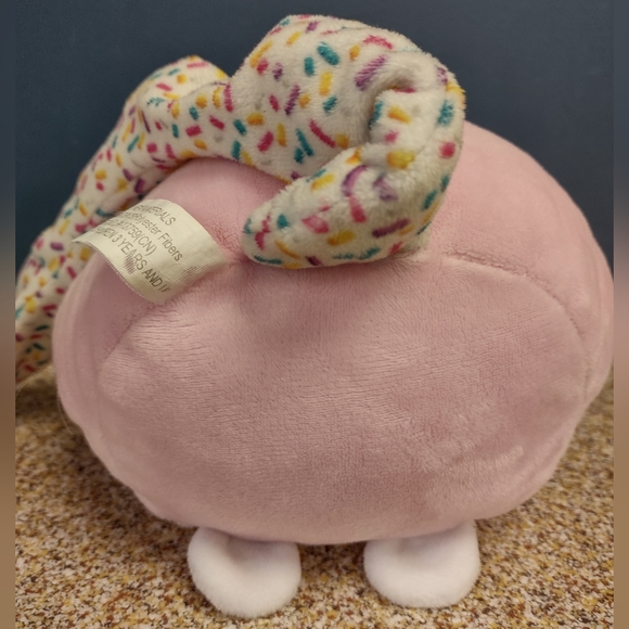 βideal toys Pink Cat Kitten Kitty Sprinkle Sitting Long tail Plush 19in - Picture 10 of 17